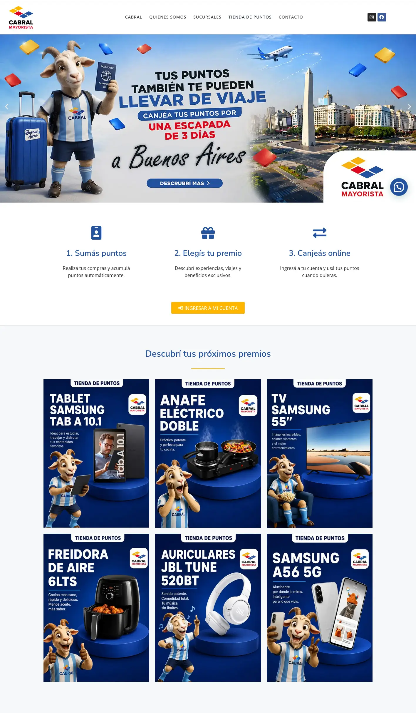 sitio web para mayorista